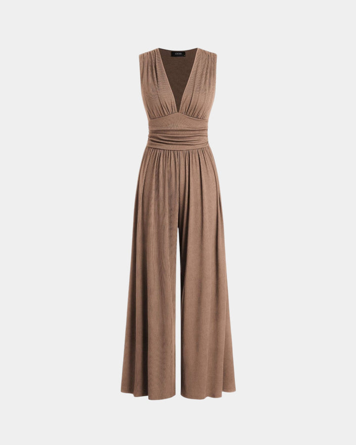 Sultana - Chic sleeveless jumpsuit with wide legs