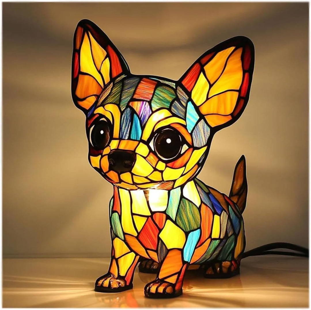 Patoune – Colorful Glass Magic Lamp for Dogs