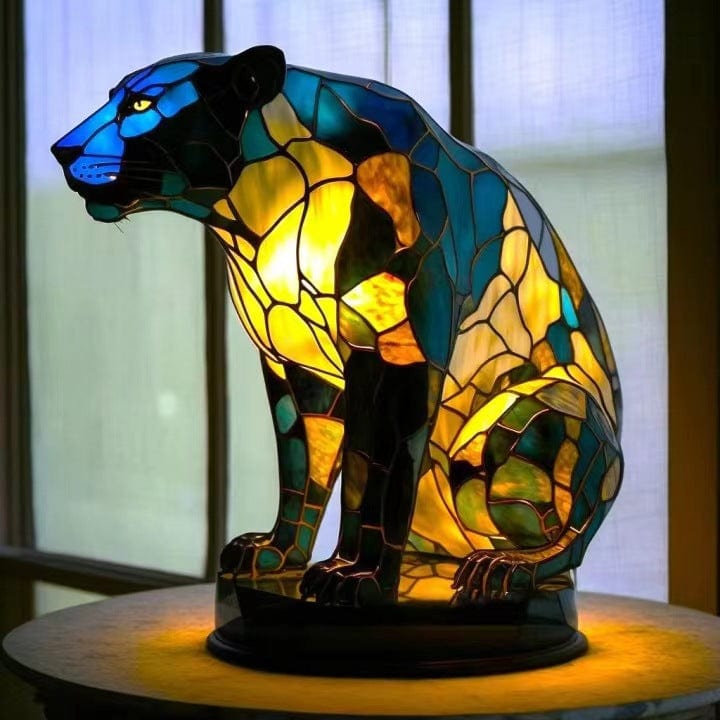 Midnight Glow Panther Lamp