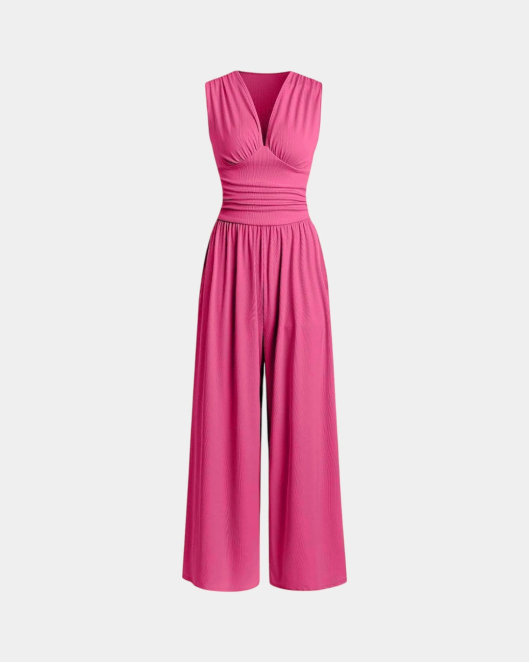 Sultana - Chic sleeveless jumpsuit with wide legs