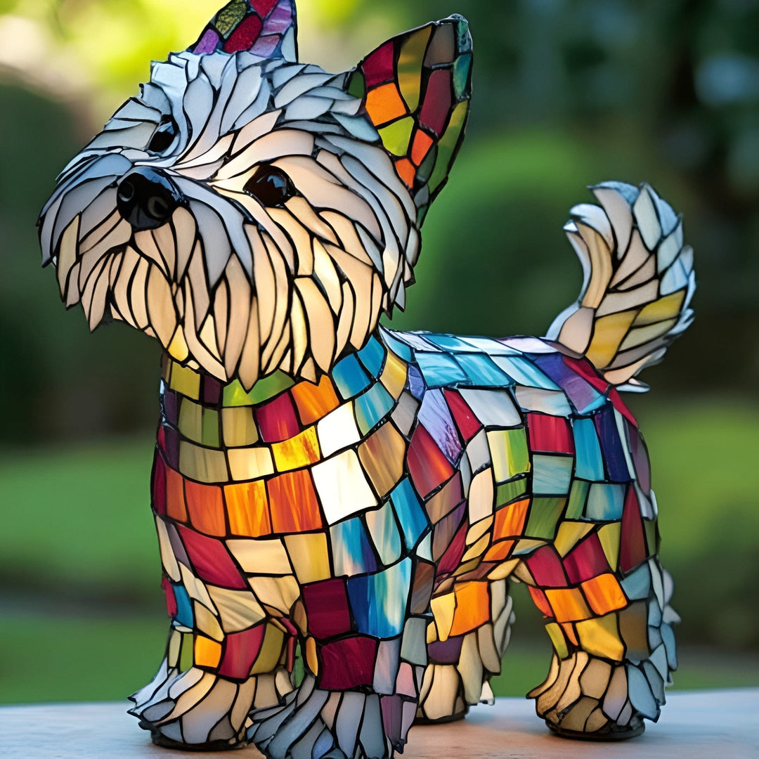 Glow Oliver Terrier Lamp