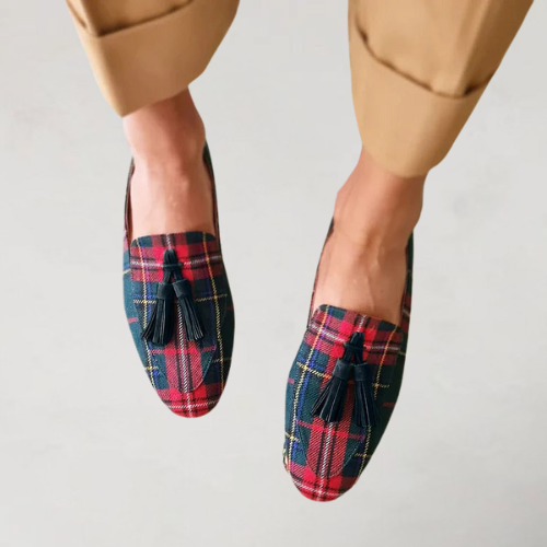 Nicole | Round Toe Loafers with Tassels