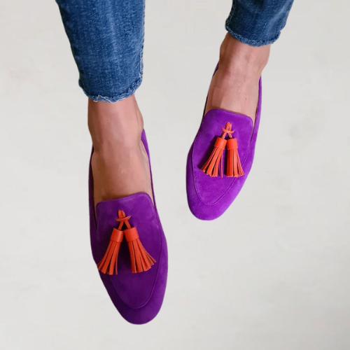 Veerle | Suede Moccasins with Tassels