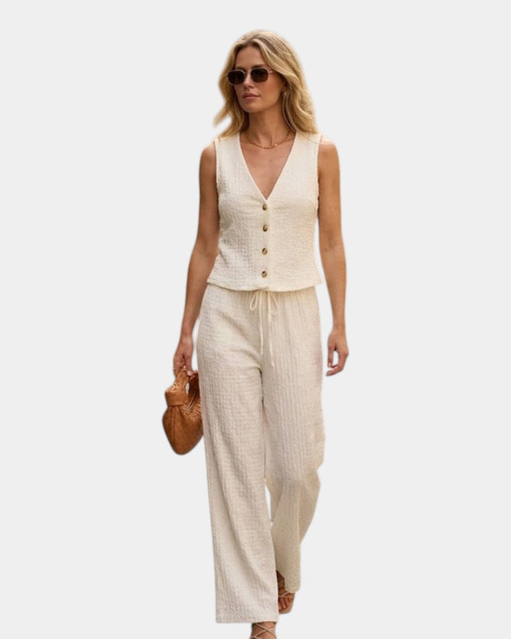 Vivette - Elegant pants and top set