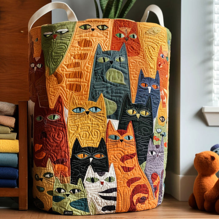 Cat - Handcrafted Laundry Basket