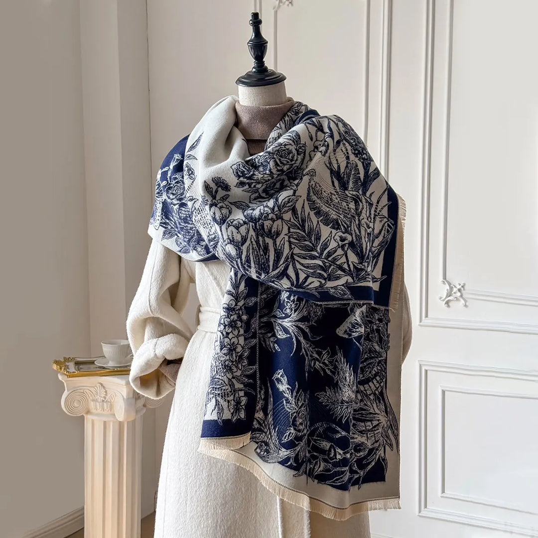 Liora - Floral Shawl