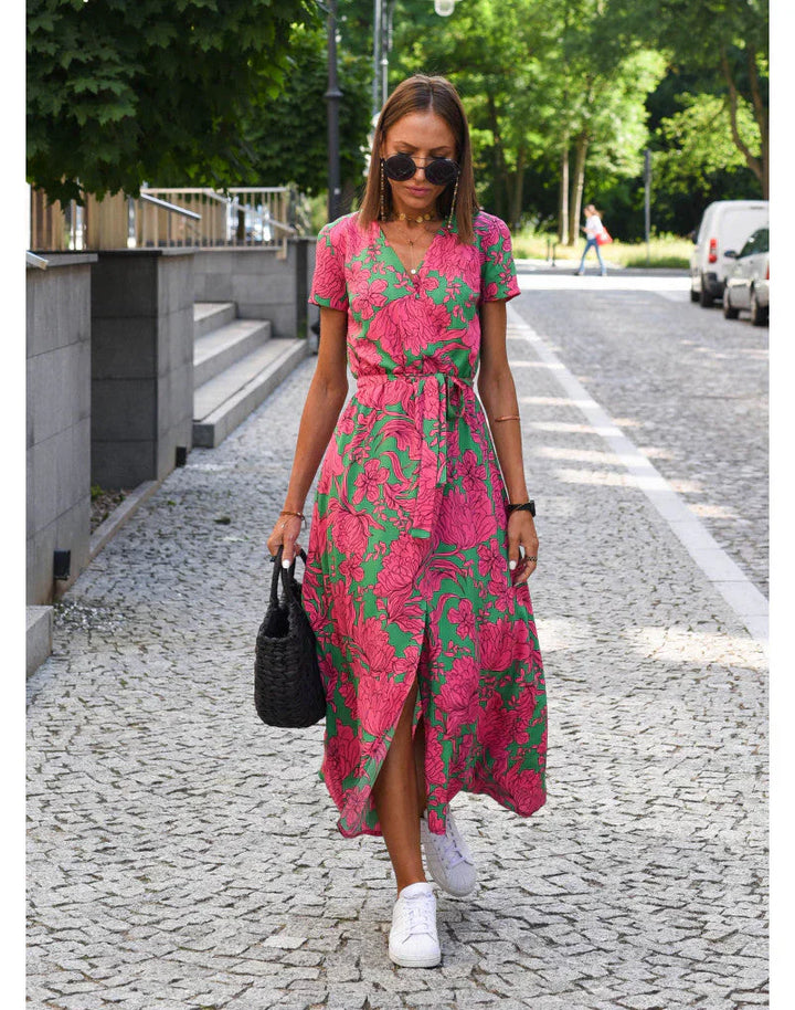 YARA - Elegant Wrap Dress with Flattering Fit