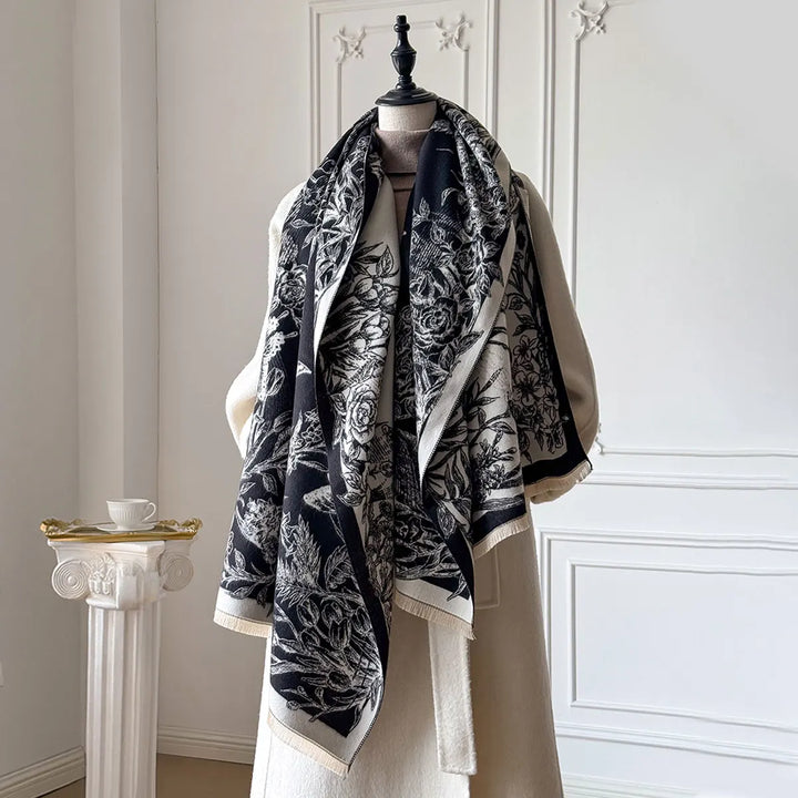 Liora - Floral Shawl