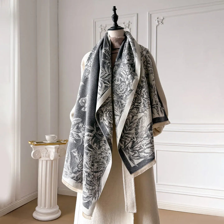 Liora - Floral Shawl