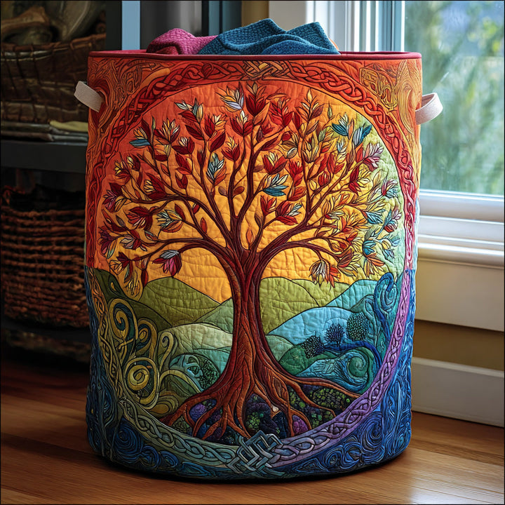 Tree of Life - Handcrafted Laundry Basket