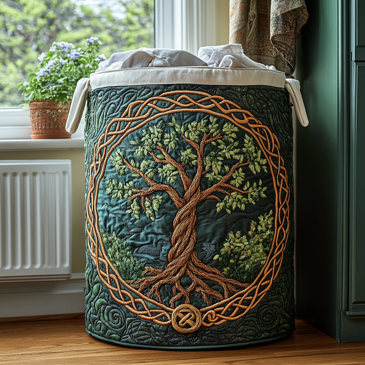 Tree of Life - Handcrafted Laundry Basket