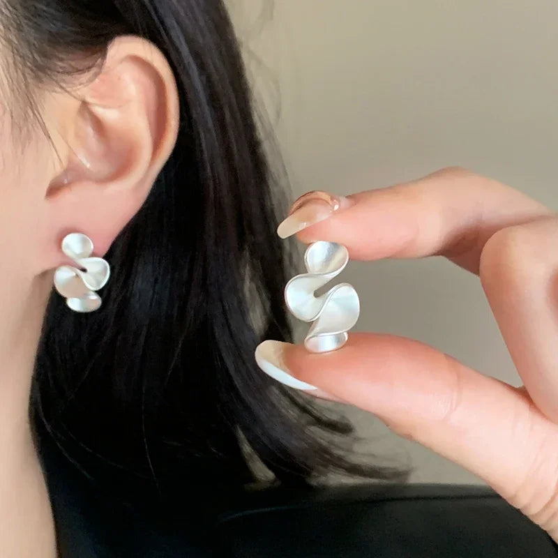 Silver and 18K Gold Earrings