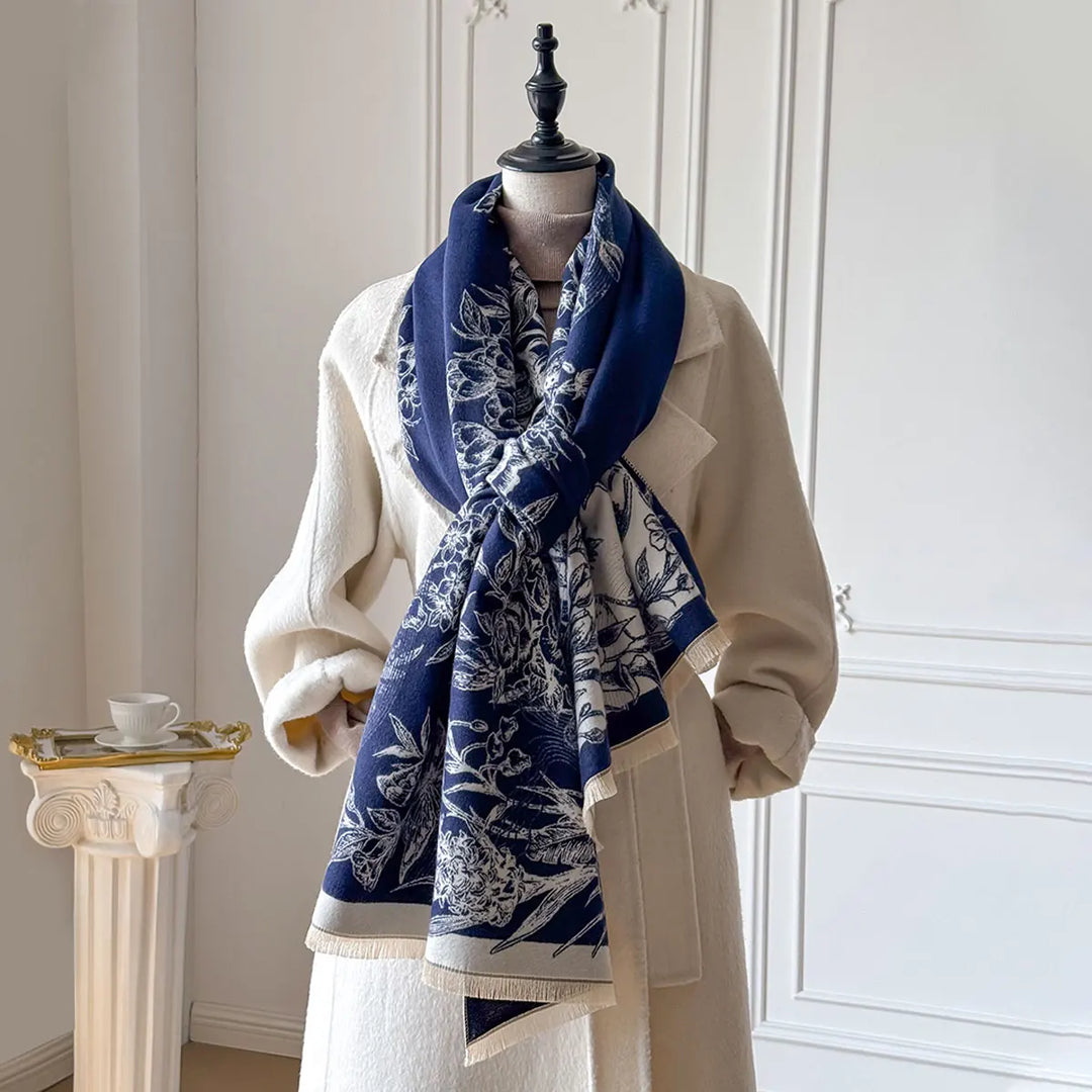 Liora - Floral Shawl