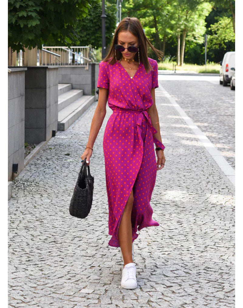 YARA - Elegant Wrap Dress with Flattering Fit