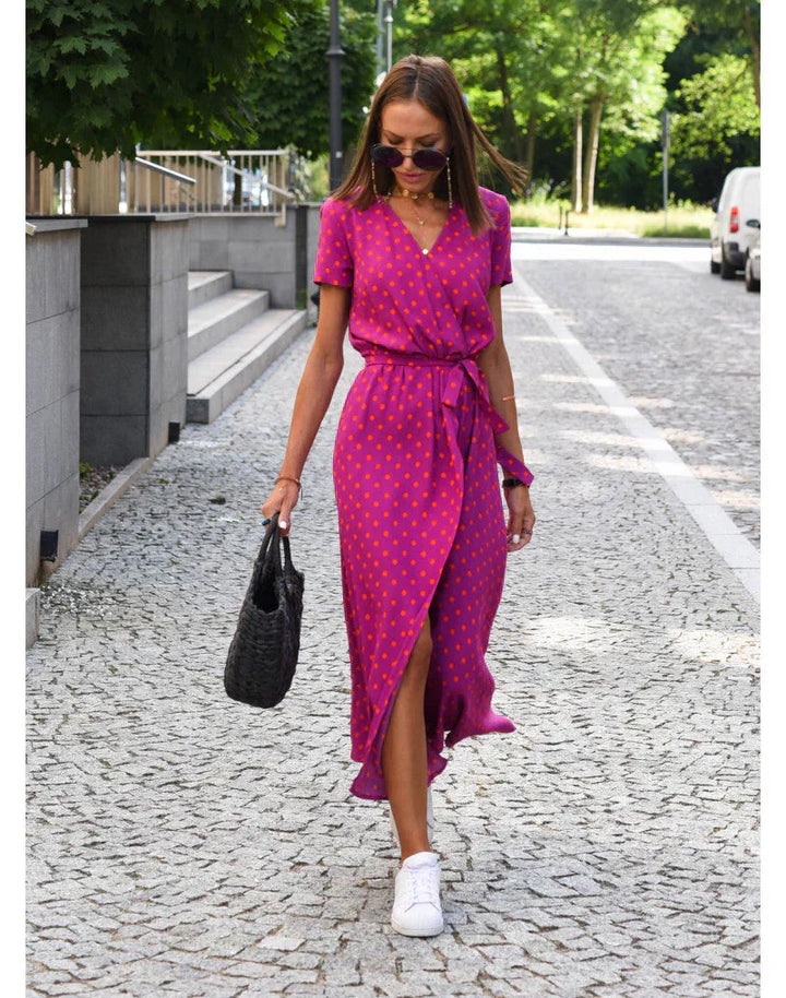 YARA - Elegant Wrap Dress with Flattering Fit