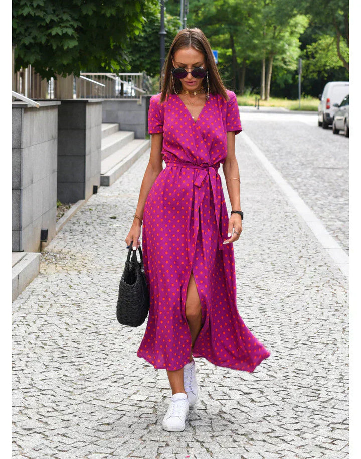 YARA - Elegant Wrap Dress with Flattering Fit