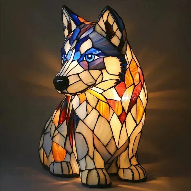 Husky Moon Lamp