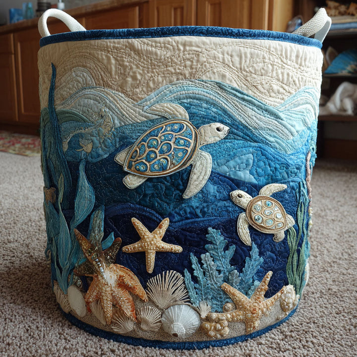 Turtle Quilted - Handcrafted Basket