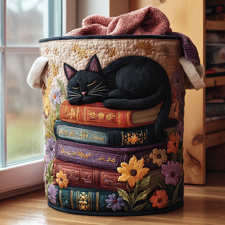 Cat Quilted - Handcrafted Basket