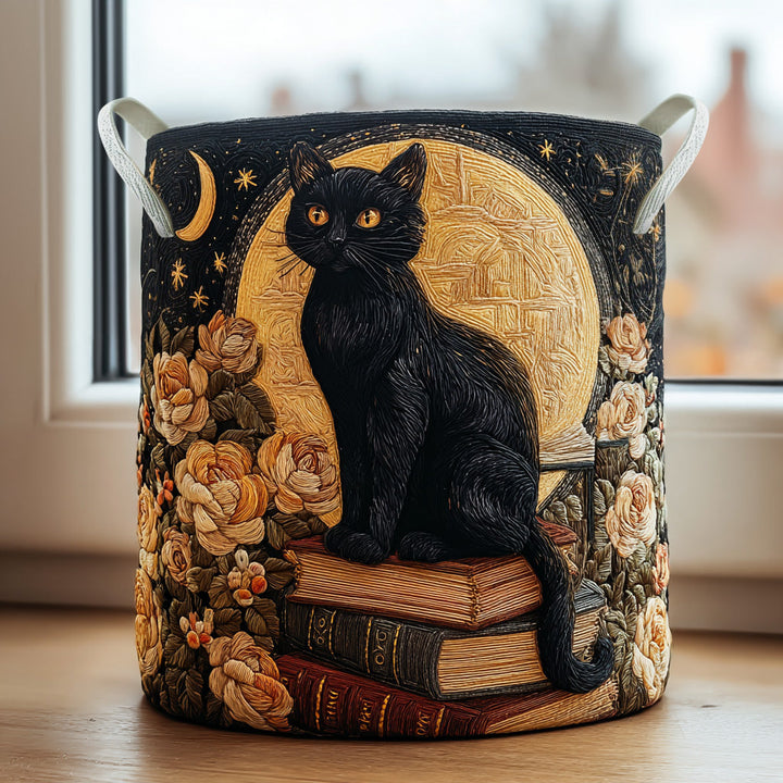 Cat Quilted - Handcrafted Basket