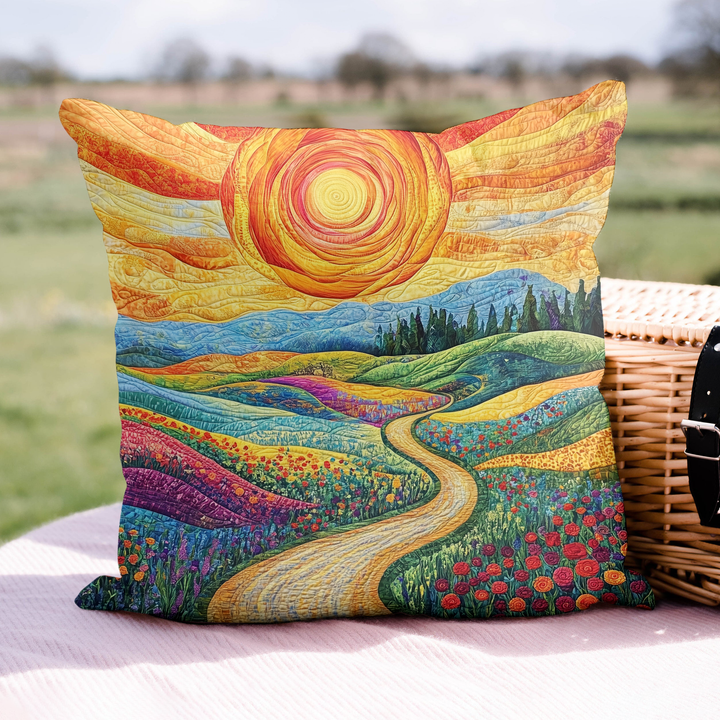 Sun-Drenched Joy - Handmade Pillowcase