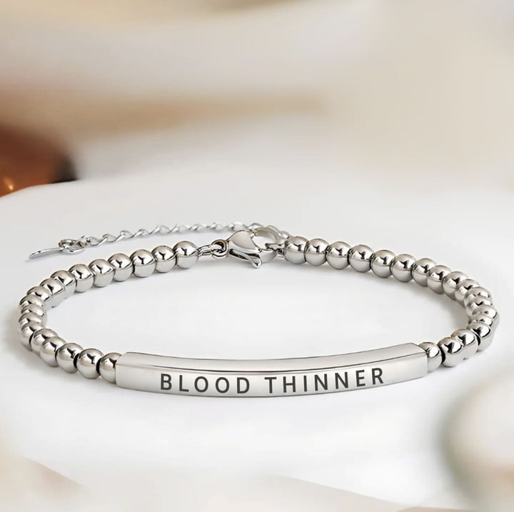 Women’s Slim Blood Thinner Medical Alert Bracelet