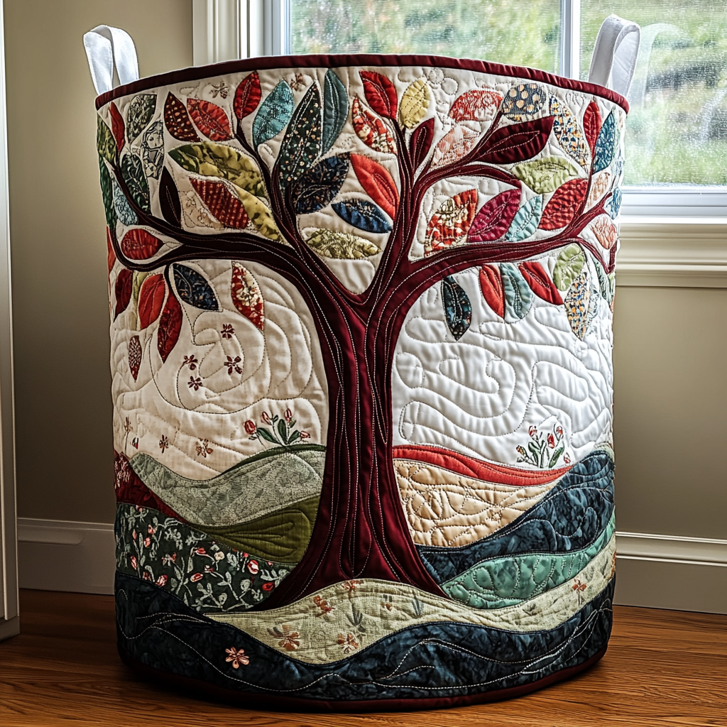 Tree of Life - Handcrafted Laundry Basket