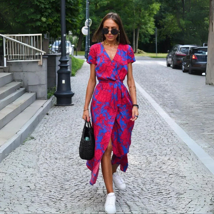 YARA - Elegant Wrap Dress with Flattering Fit