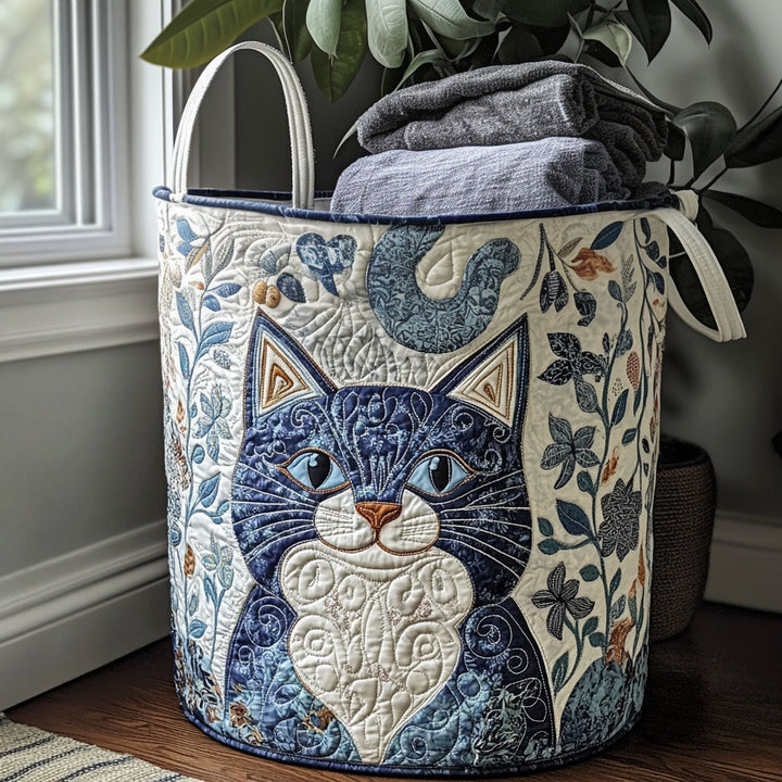 Cat - Handcrafted Laundry Basket