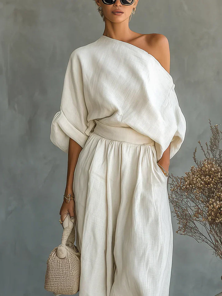 Mila - Set of 2 pieces with bare shoulders
