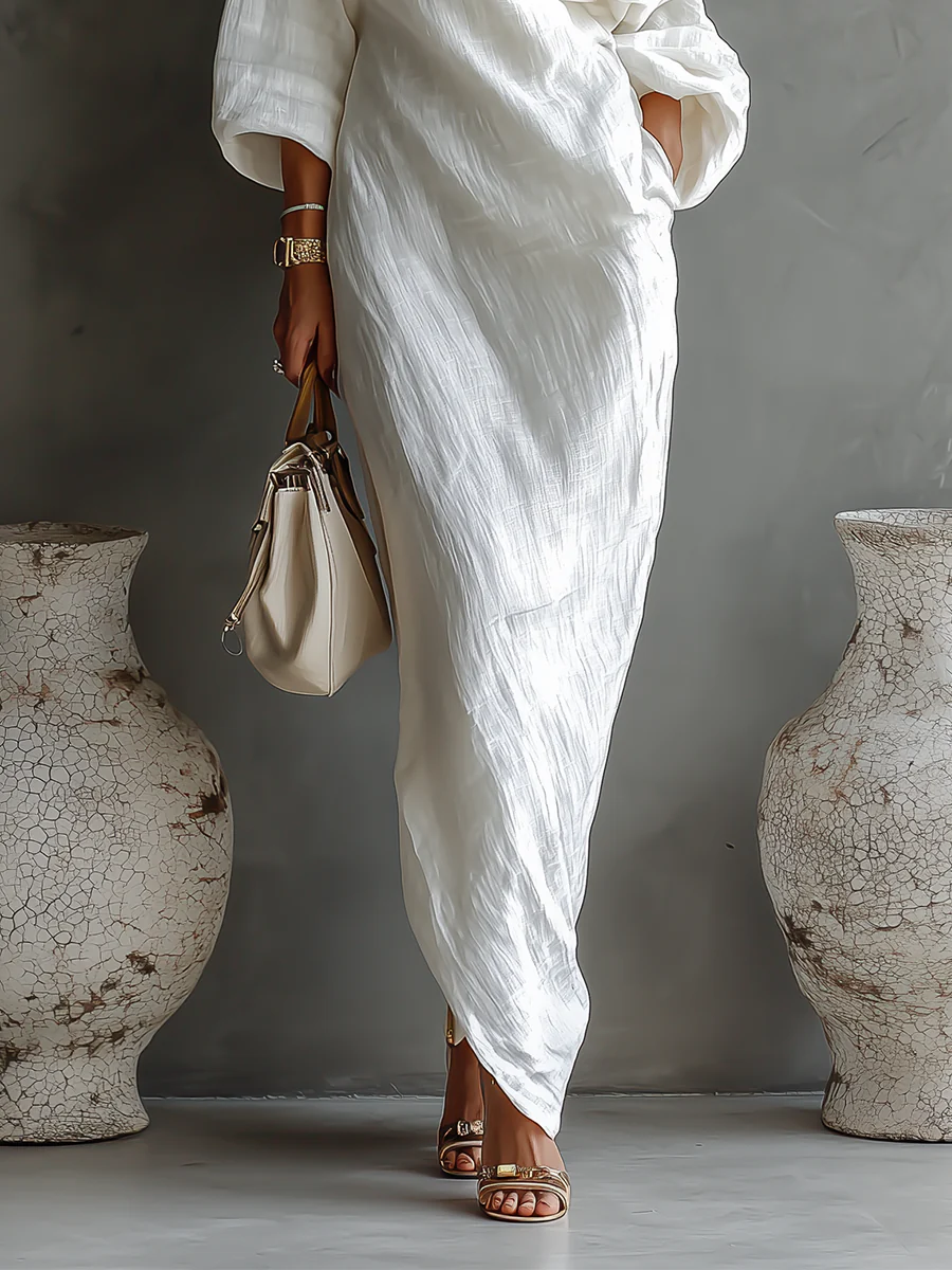 Beatrice - Elegant One-Shoulder Maxi Dress