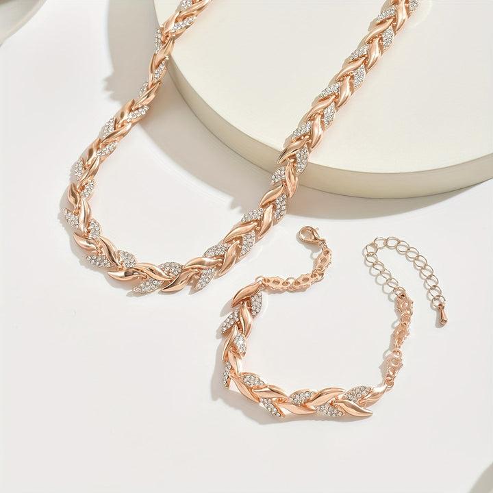 Set Fishbone Crystals