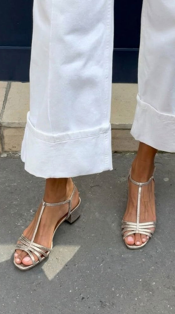 Allegra - Golden Sandals Daily Elegance