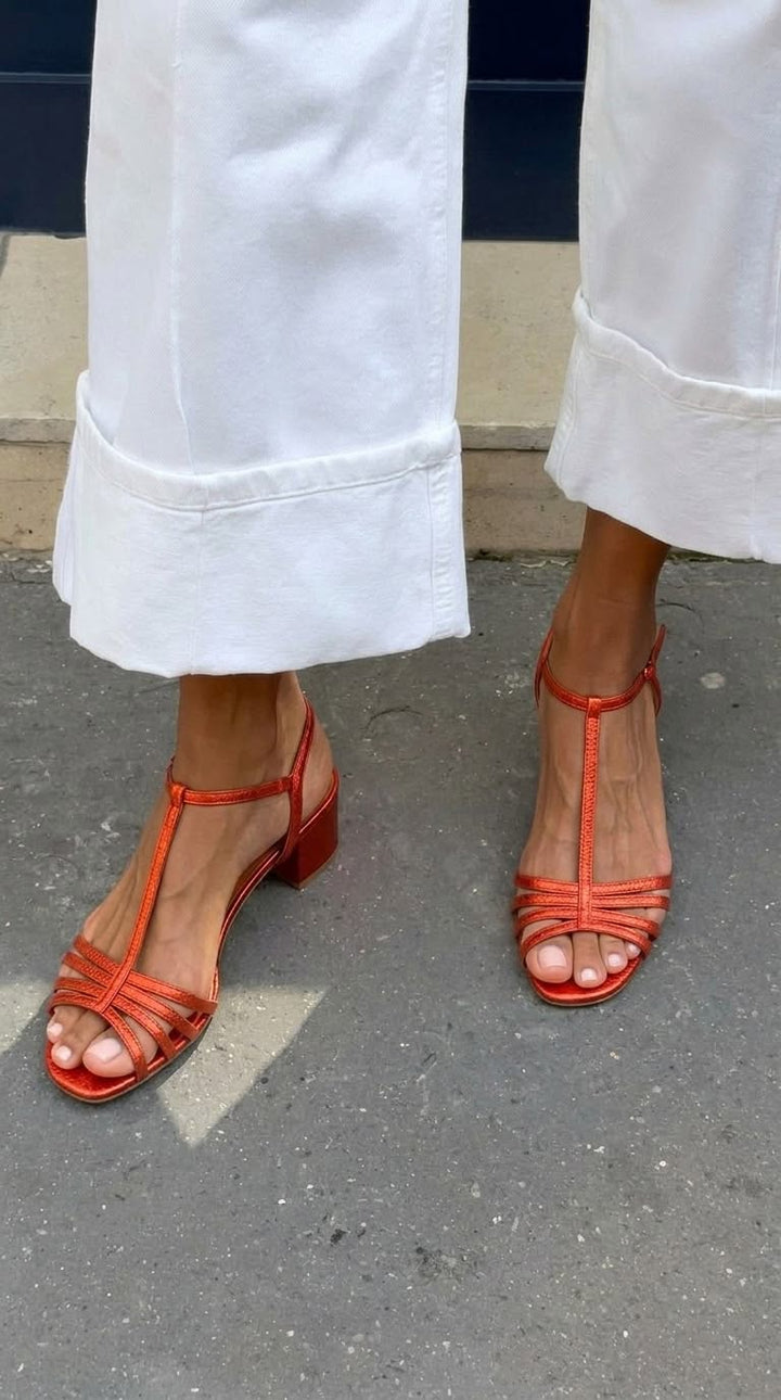 Allegra - Golden Sandals Daily Elegance