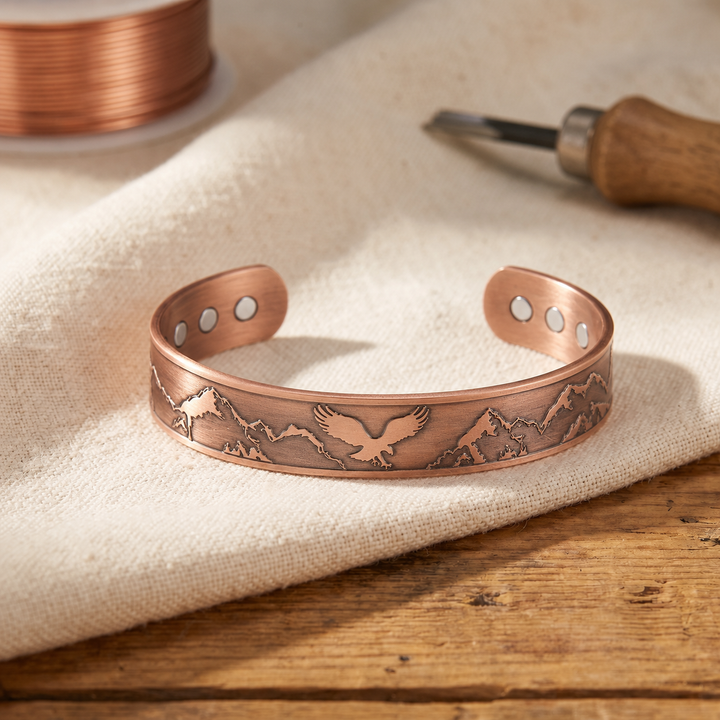 Mae & Luna Copper Bracelet - Soaring Eagle