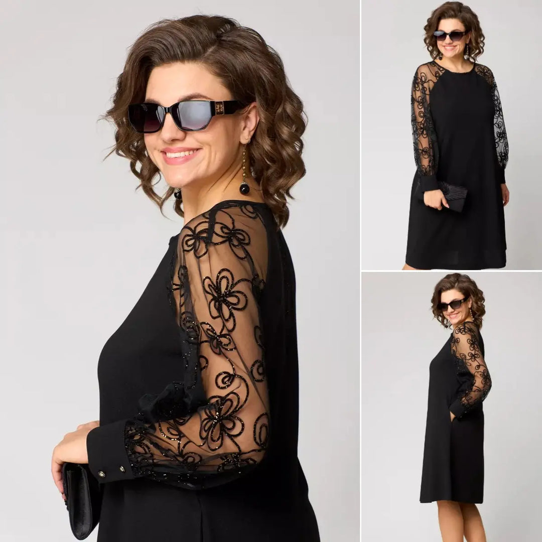 Regina - Classic Midi Dress for Special Occasions