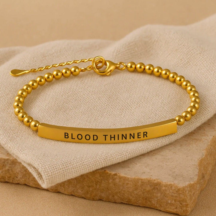 Women’s Slim Blood Thinner Medical Alert Bracelet
