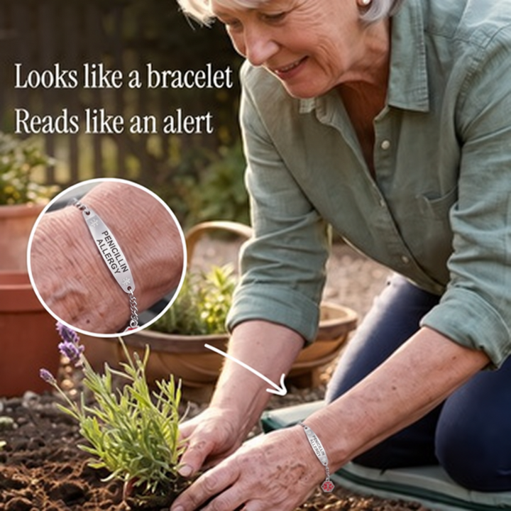 Women's Allergic To Penicillin Medical Alert Bracelet