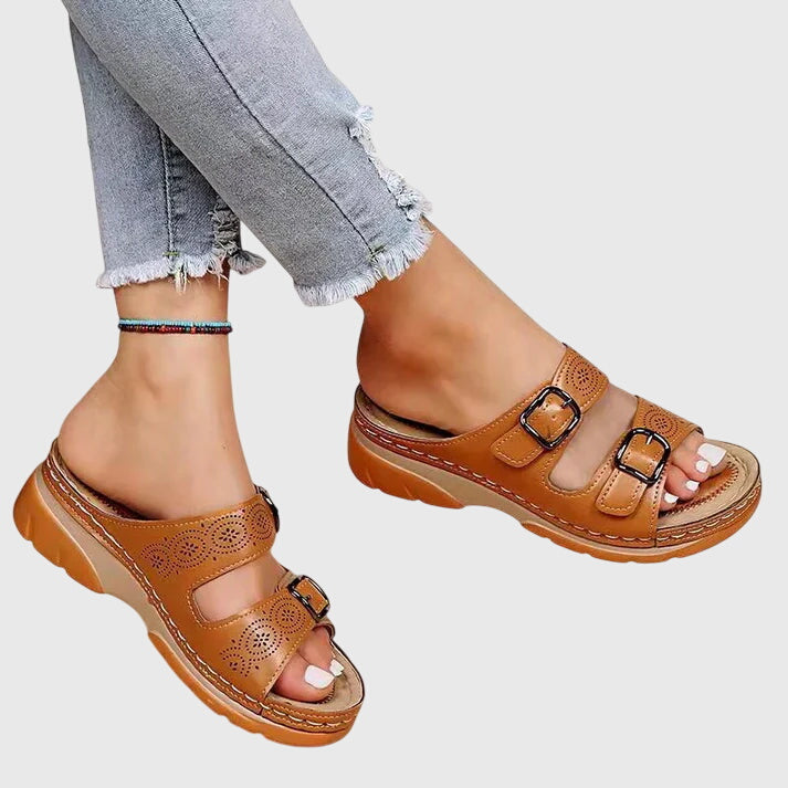 Olivia - Leather Orthopedic Sandals