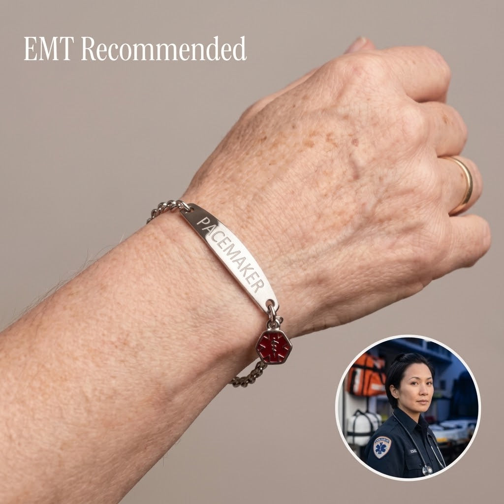 Women's Pacemaker Medical Alert Bracelet