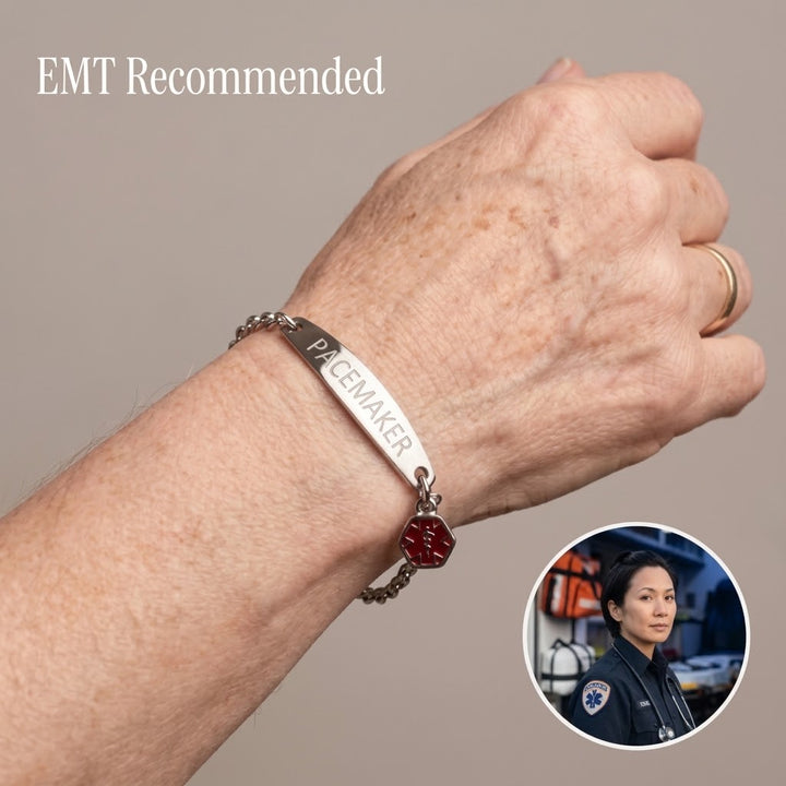 Women's Pacemaker Medical Alert Bracelet