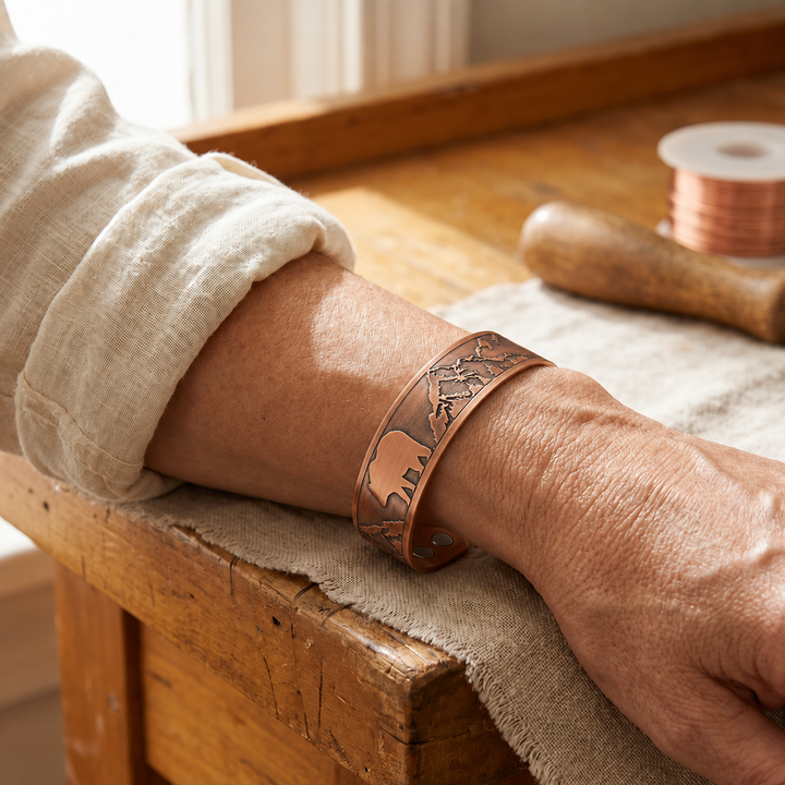 Mae & Luna Copper Bracelet - Mother Bear