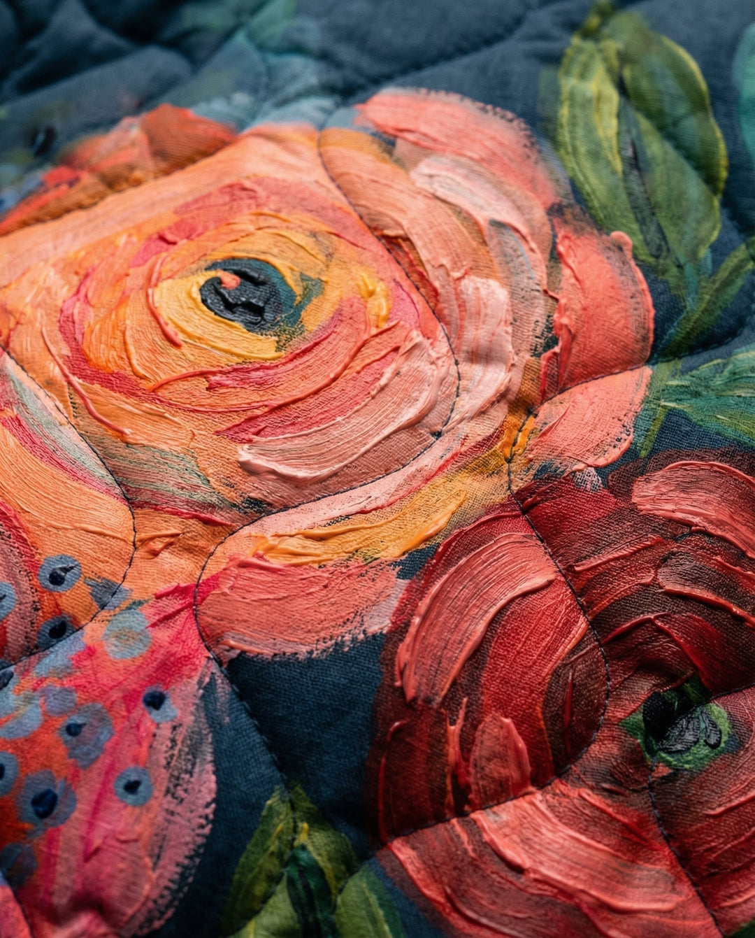 Amaya - Vintage Floral Print Quilted Jacket