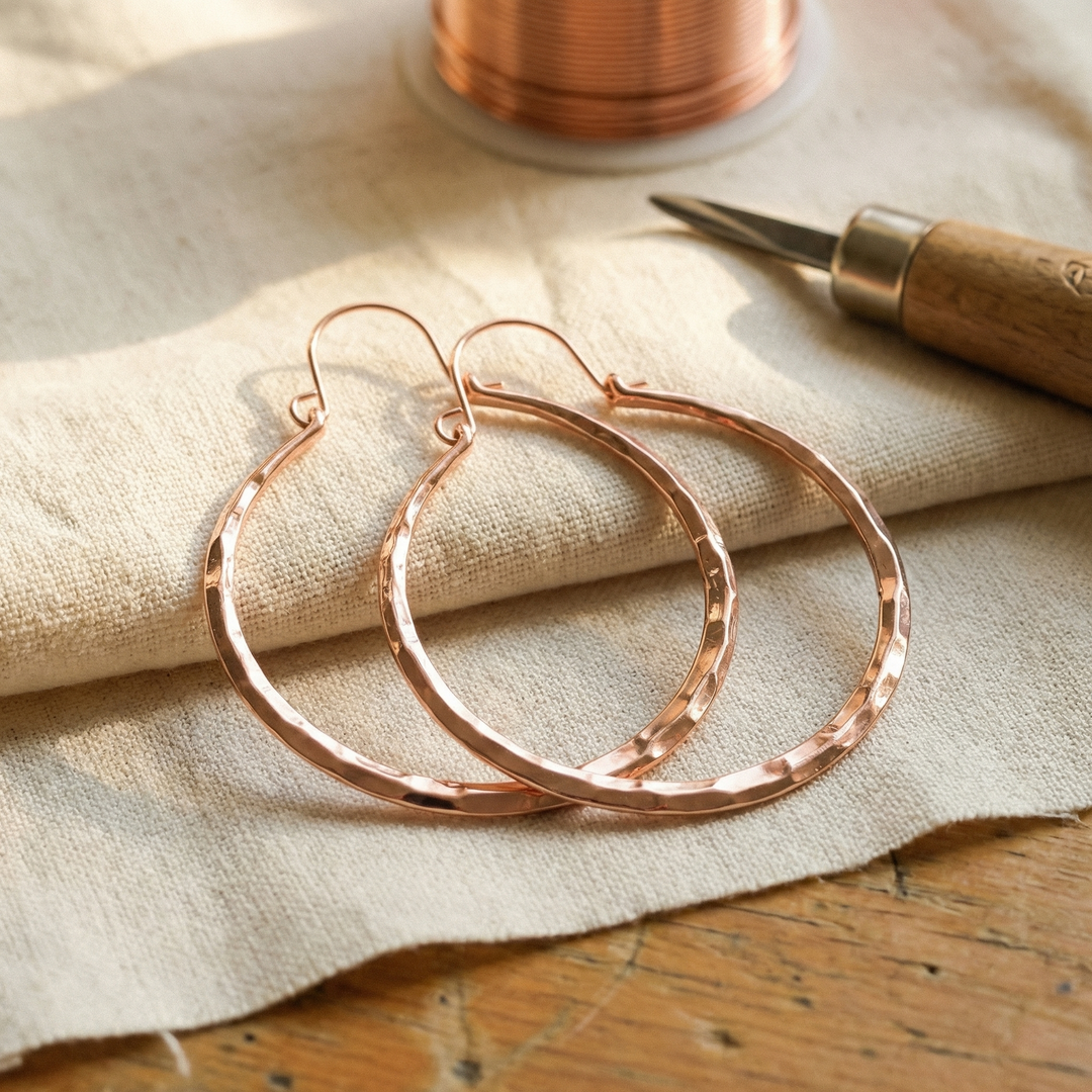 Mae & Luna Copper Earrings - Willow