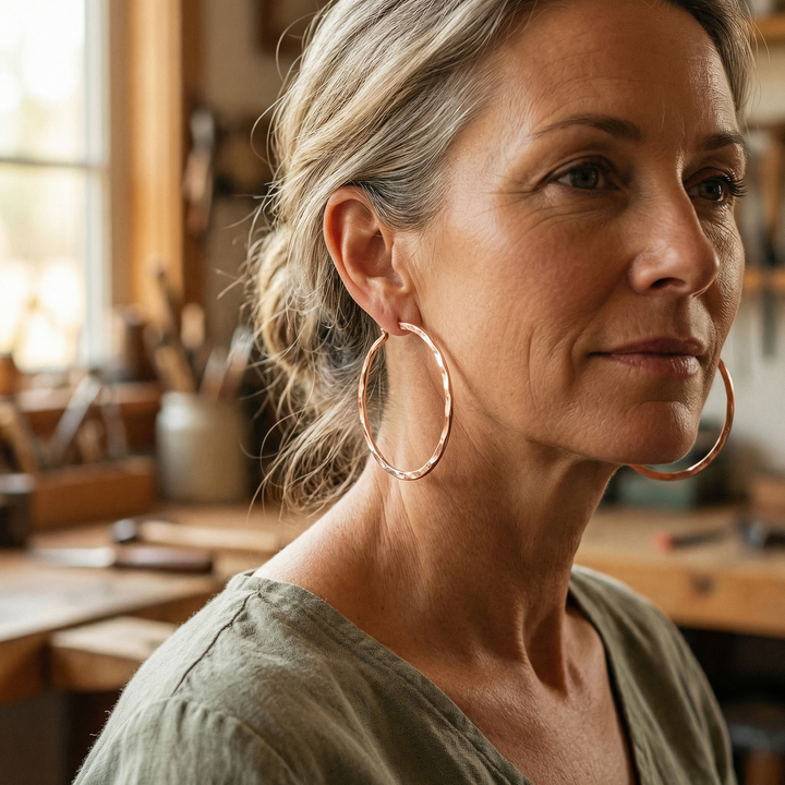 Mae & Luna Copper Earrings - Willow