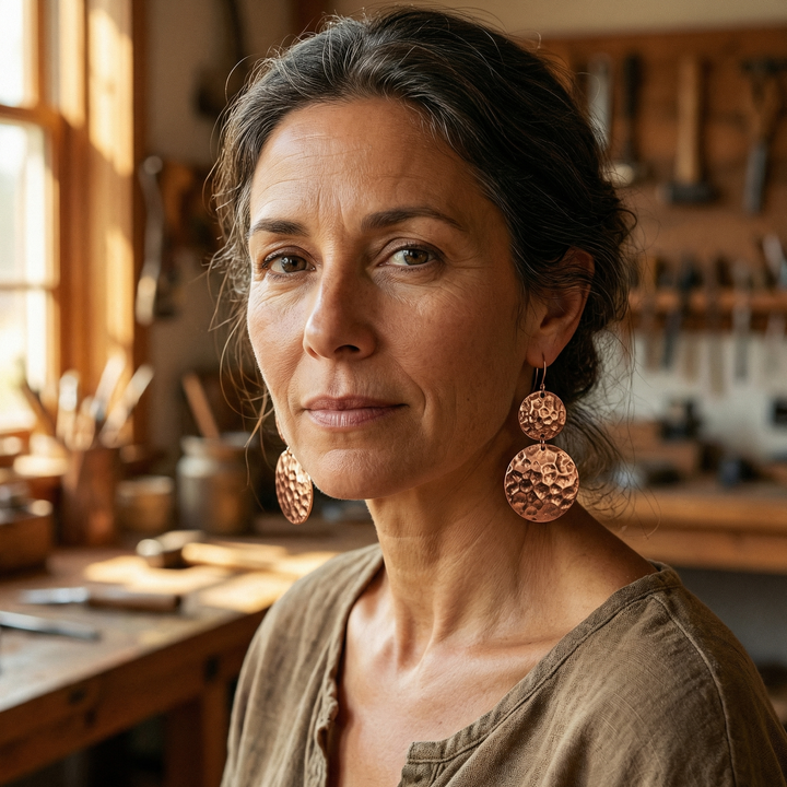 Mae & Luna Copper Earrings - Solstice