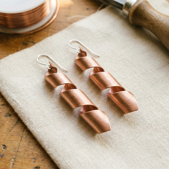 Mae & Luna Copper Earrings - Dusk