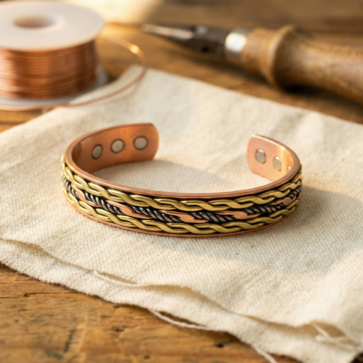 Mae & Luna Copper Bracelet - Weave