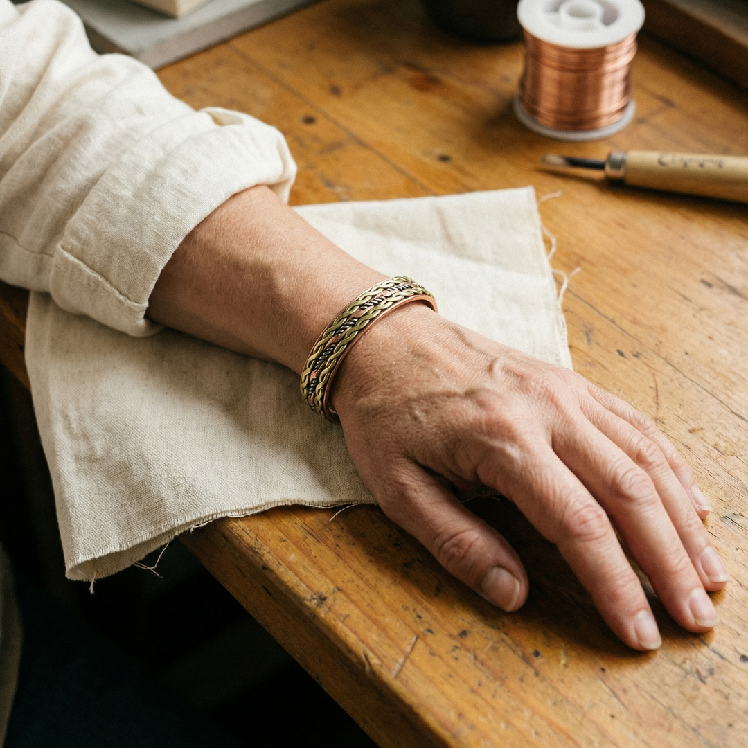 Mae & Luna Copper Bracelet - Weave