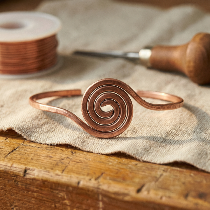 Ankle Bracelet in Copper by Mae & Luna - Riva